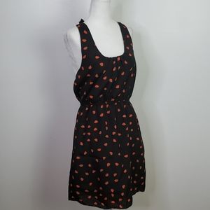 Annabella Black and Red Butterfly Halter Dress, M